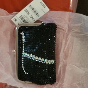 Embellished  sparkly penny clutch (small clutch)